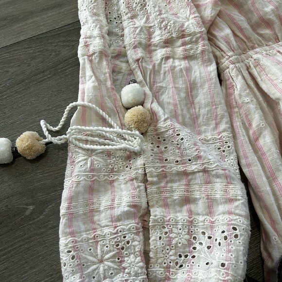 Rare Loveshackfancy Pink Isla Midi Embroidered Boho Dress - Picture 15 of 15